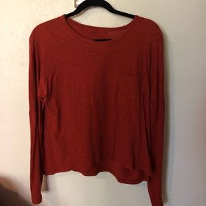 Burnt orange madewell tee